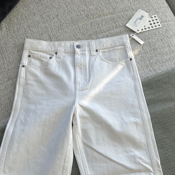 NWT KHAITE Bonnie White Straight-Leg Jeans US28 - Picture 2 of 8